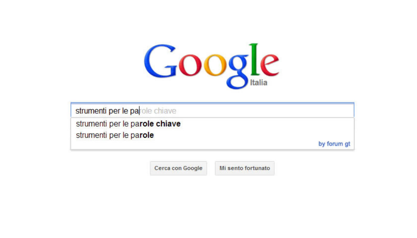 Posizionarsi per una parola chiave a caso, può succedere