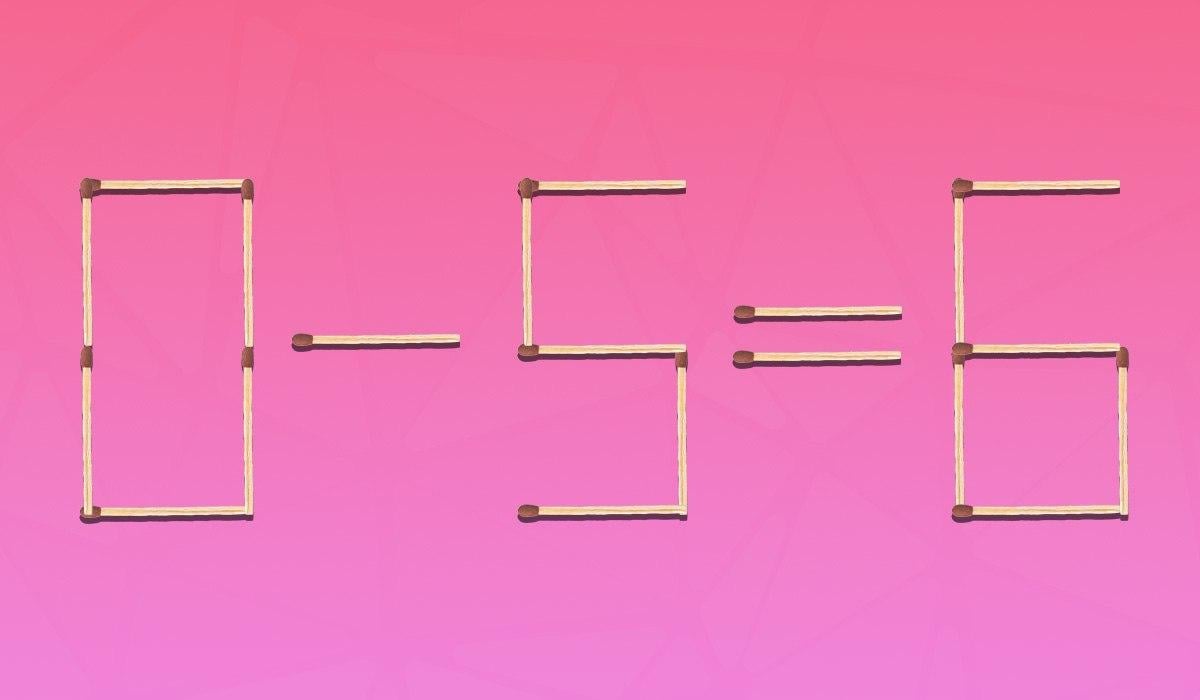 Du må dra to fyrstikker for å få likheten riktig: en enkel IQ-test