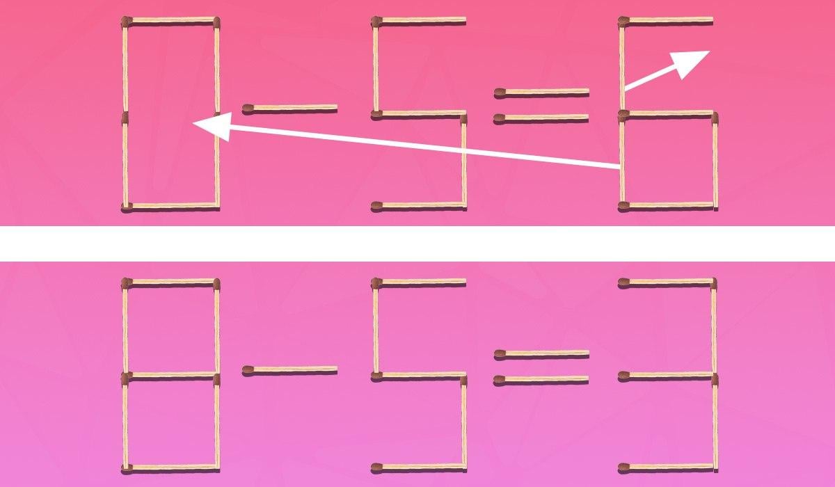 Du må dra to fyrstikker for å få likheten riktig: en enkel IQ-test